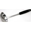 Chef Craft Soup Ladle, 32 oz Volume, 1112 in OAL, Stainless Steel, Black, Chrome 12960